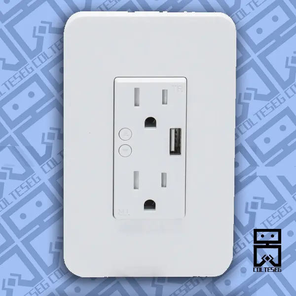 Toma corriente doble con puerto USB Switch IoT